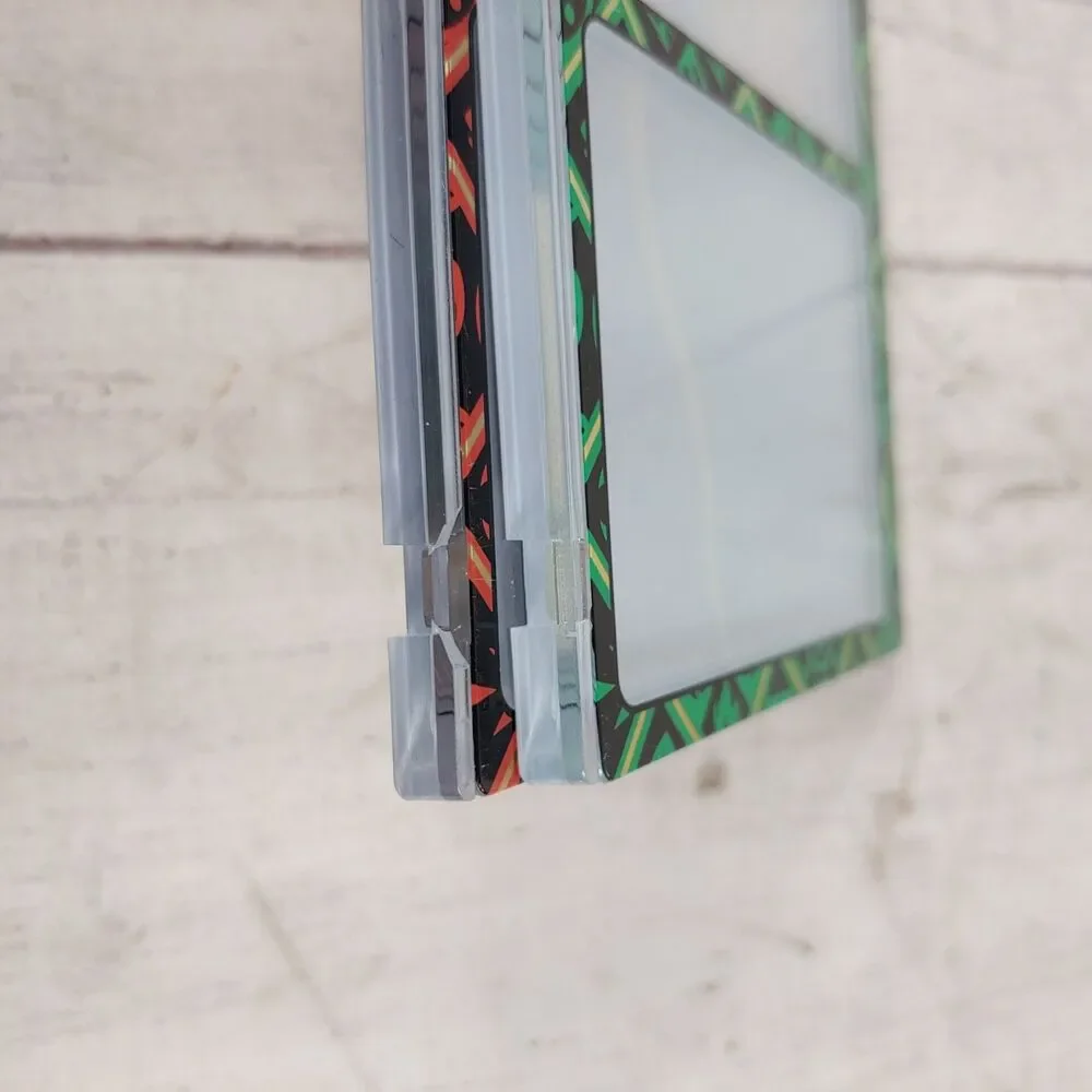 SET of 2 - Pokemon Card Hard Display Case - 3 Card Magnetic Acrylic - RED GREEN